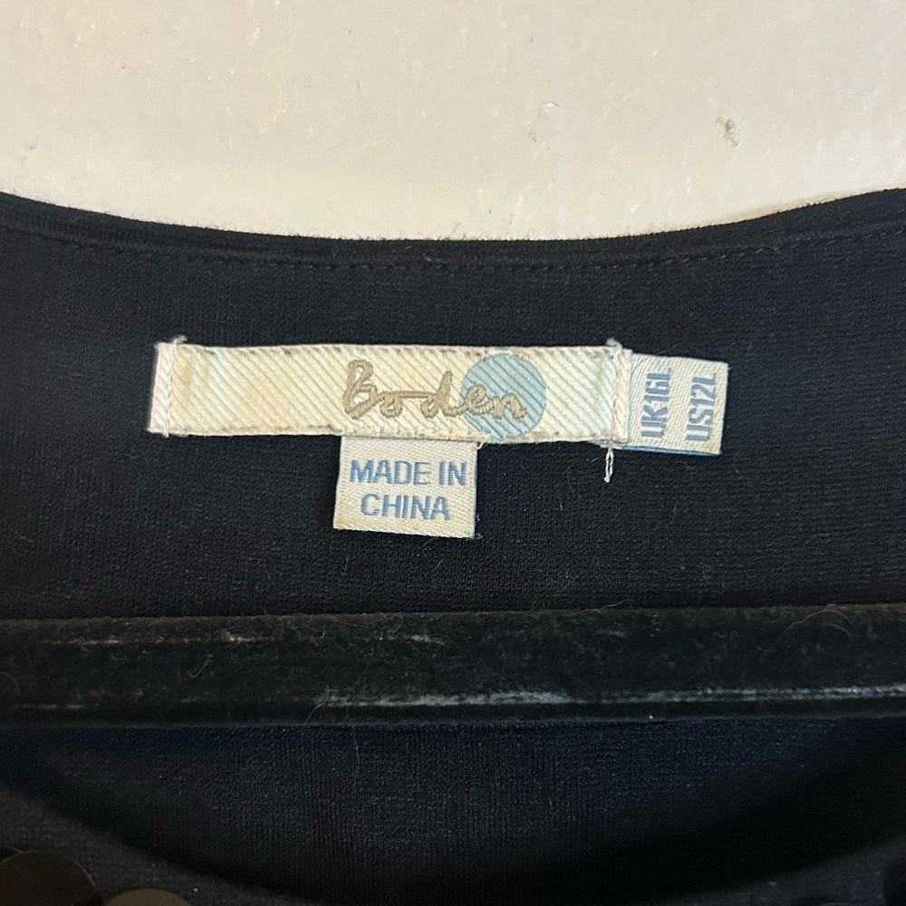 Boden Beaded Ponte Sheath Dress 12 Long - Picture 3 of 6